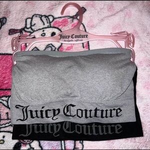 brand new juicy couture strapless tube bandeau bralette tops